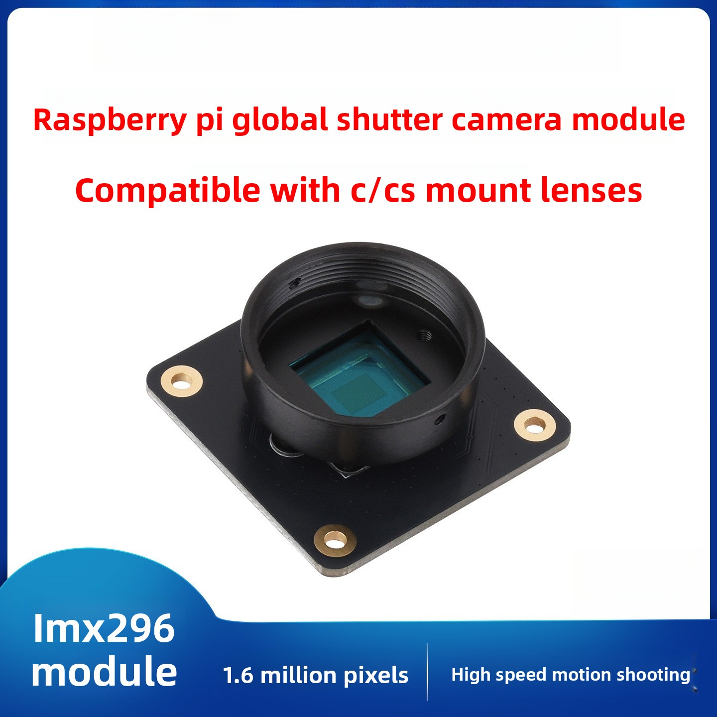Global Shutter CMOS Sensor Mod - đánh giá và giá Raspberry Pi Global Shutter Camera Imx296